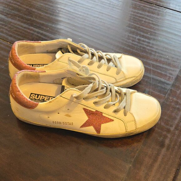 Golden Goose Super-Star Classic Low Top Leather Sneakers Women's  size 10 - Picture 14 of 14